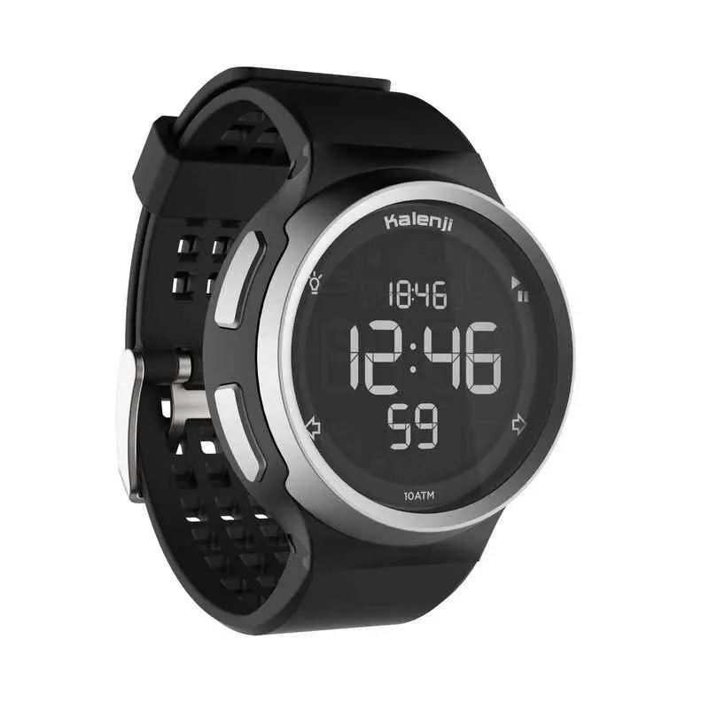 Reloj Deportivo para correr con cronómetro W900 negro con pantalla reverse