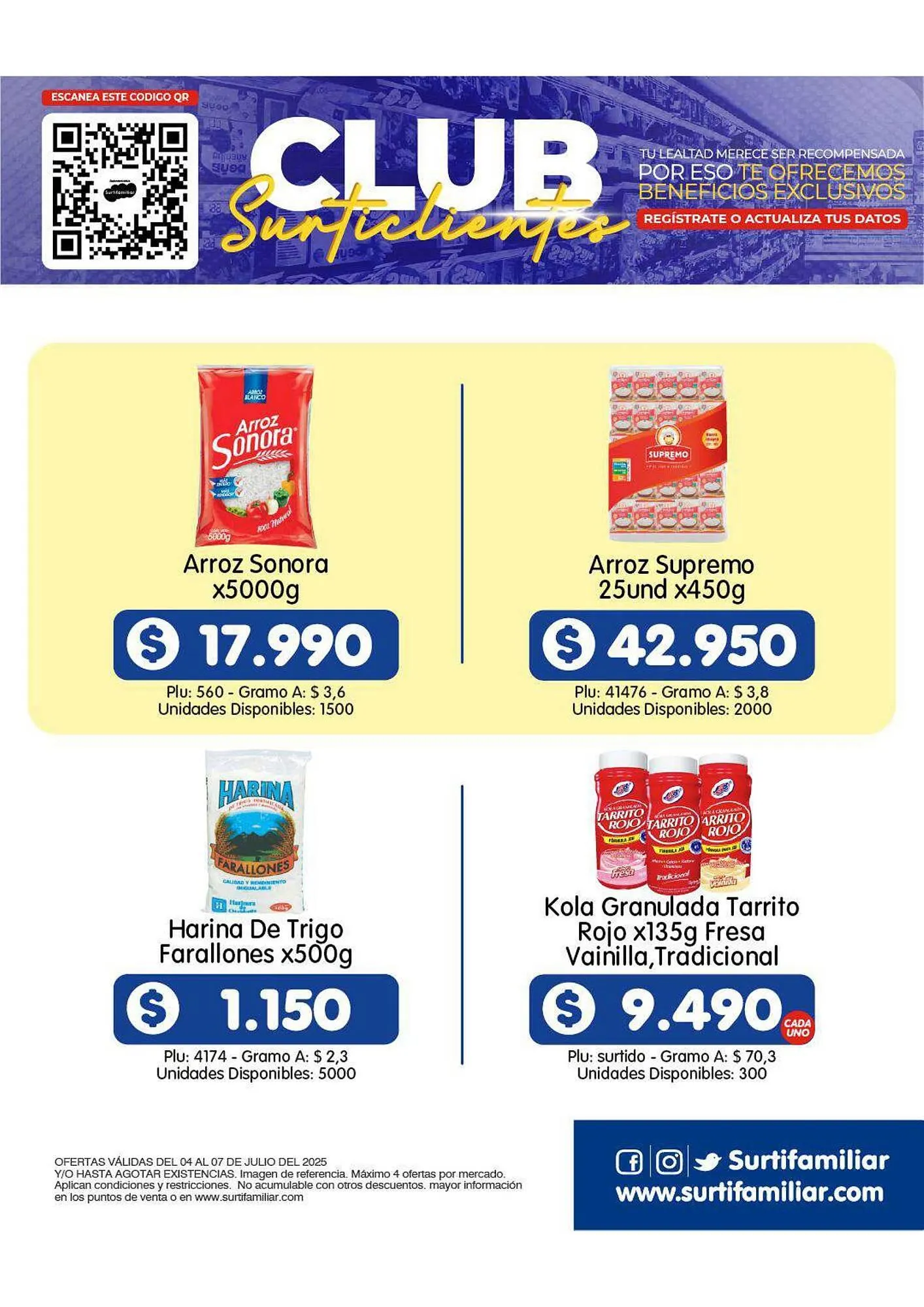 Catalogo de Catálogo Surtifamiliar 4 de julio al 7 de julio 2025 - Pag 8
