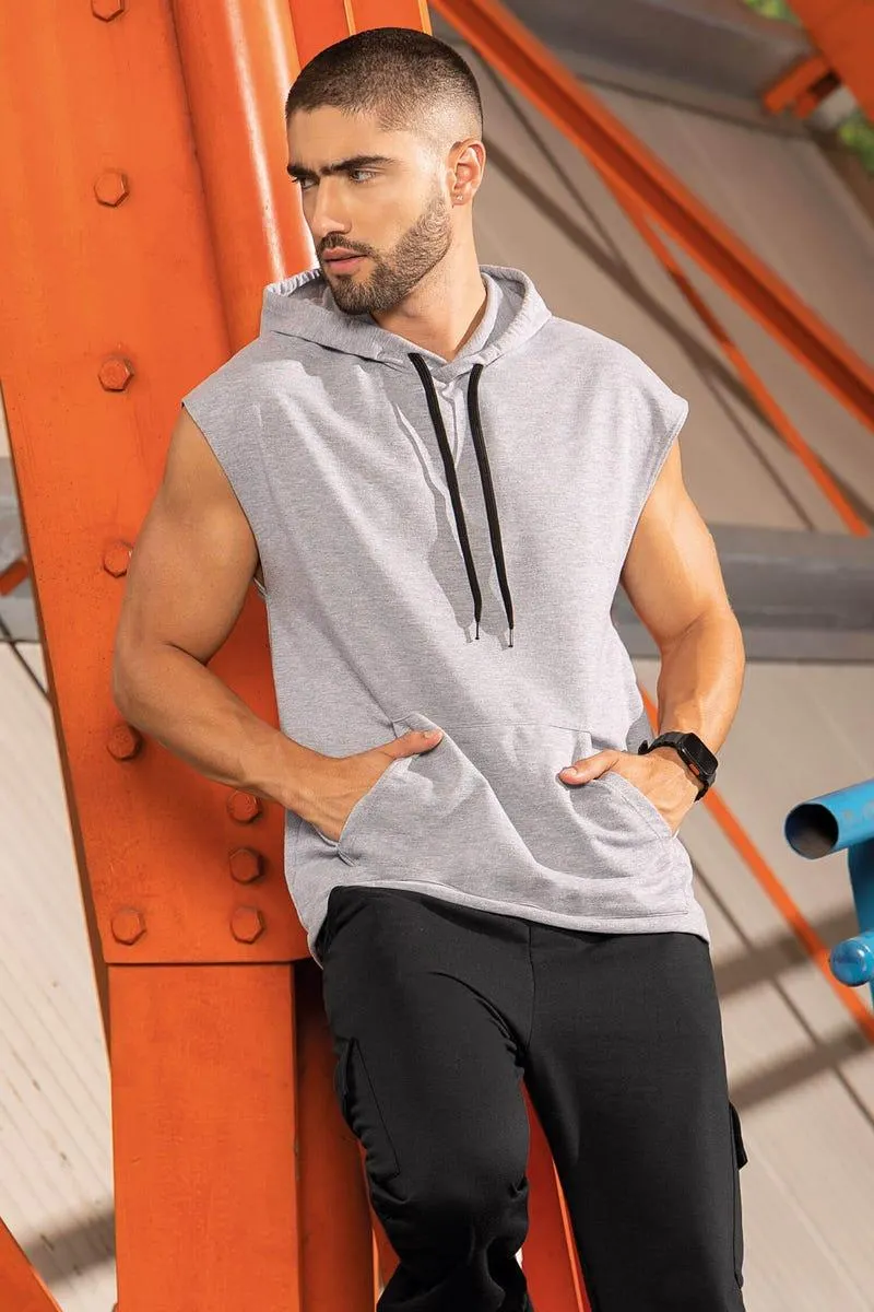 CAMISETA CAPUCHA Gris