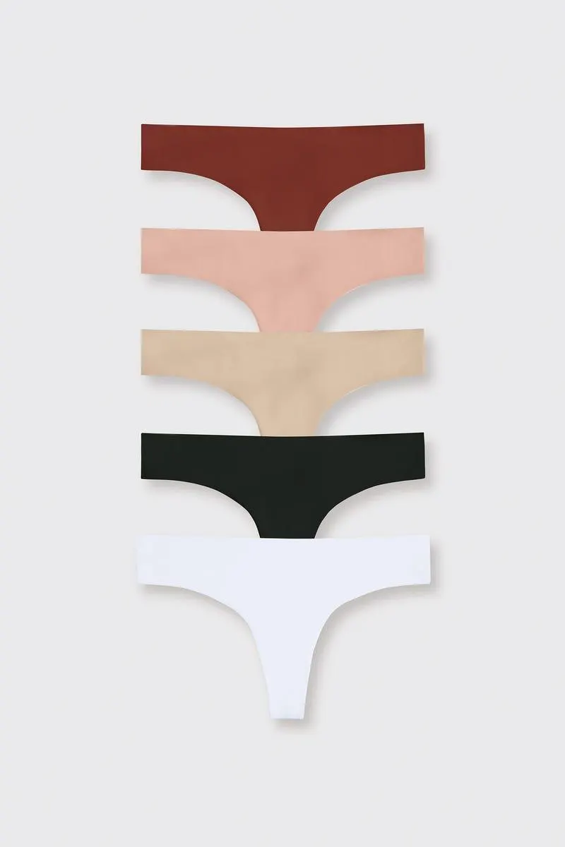 PANTY X 5 TANGA BRASILERA Multicolor