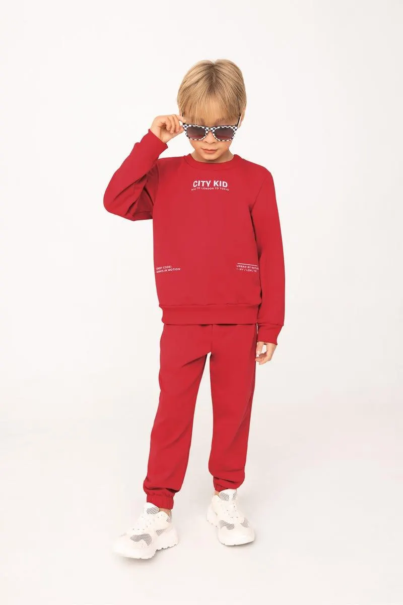 CONJUNTO X 2 BUZO - JOGGER Rojo