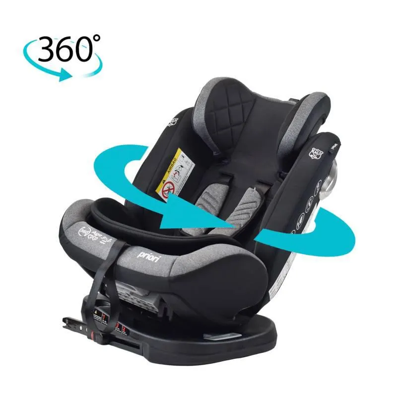 Silla Carro Bebe First Plus 360 º ISOFIX Priori Negro