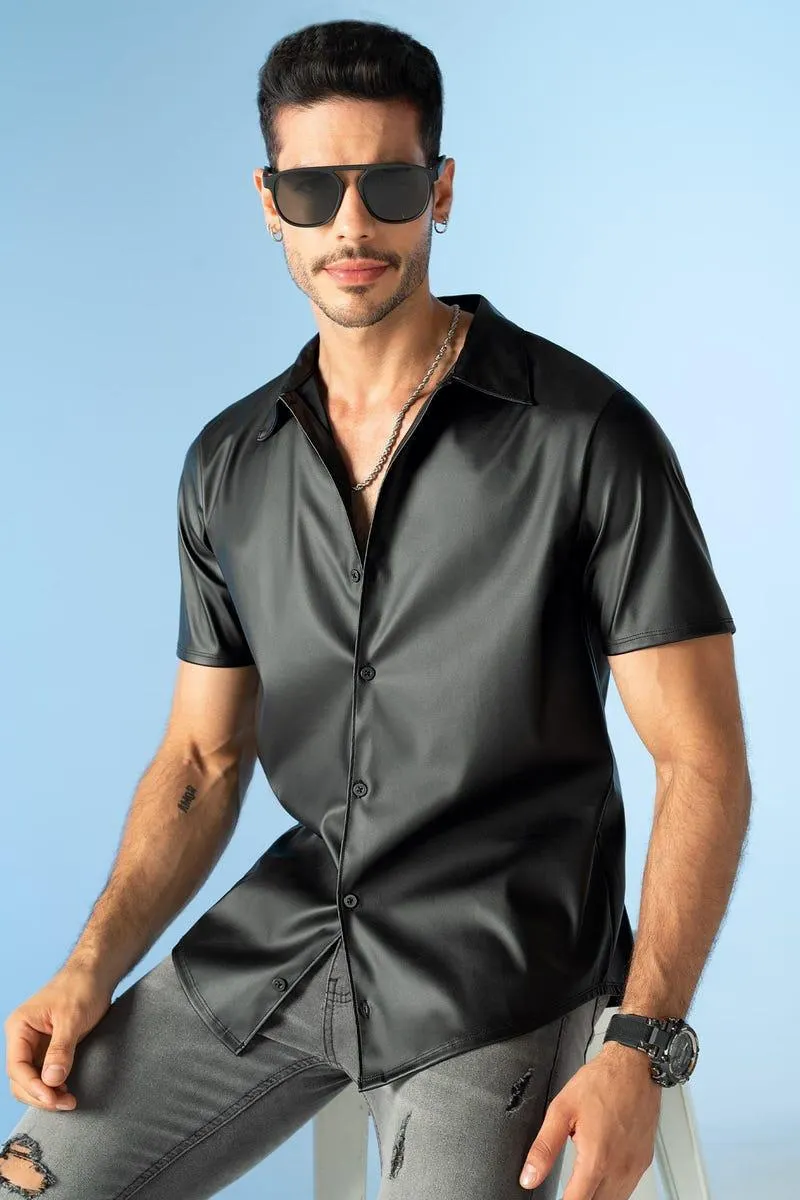 CAMISA MANGA CORTA Negro