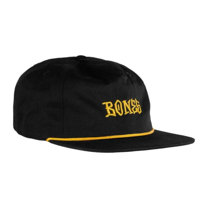 Gorra Bones 5 Panel Black & Gold