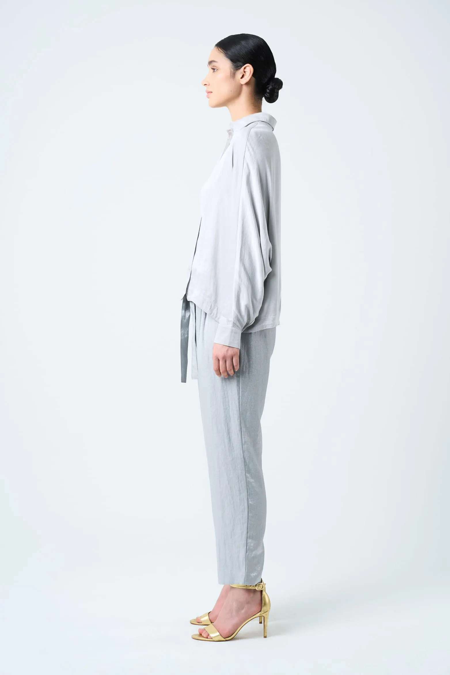 Camisa Claro en tejido plano para mujer manga murciélago