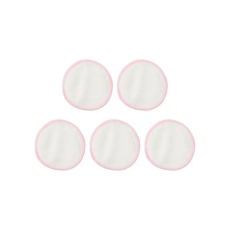Almohadillas Desmaquillantes Reutilizables Fibra de Bambu 5 Pzas Qbeauty