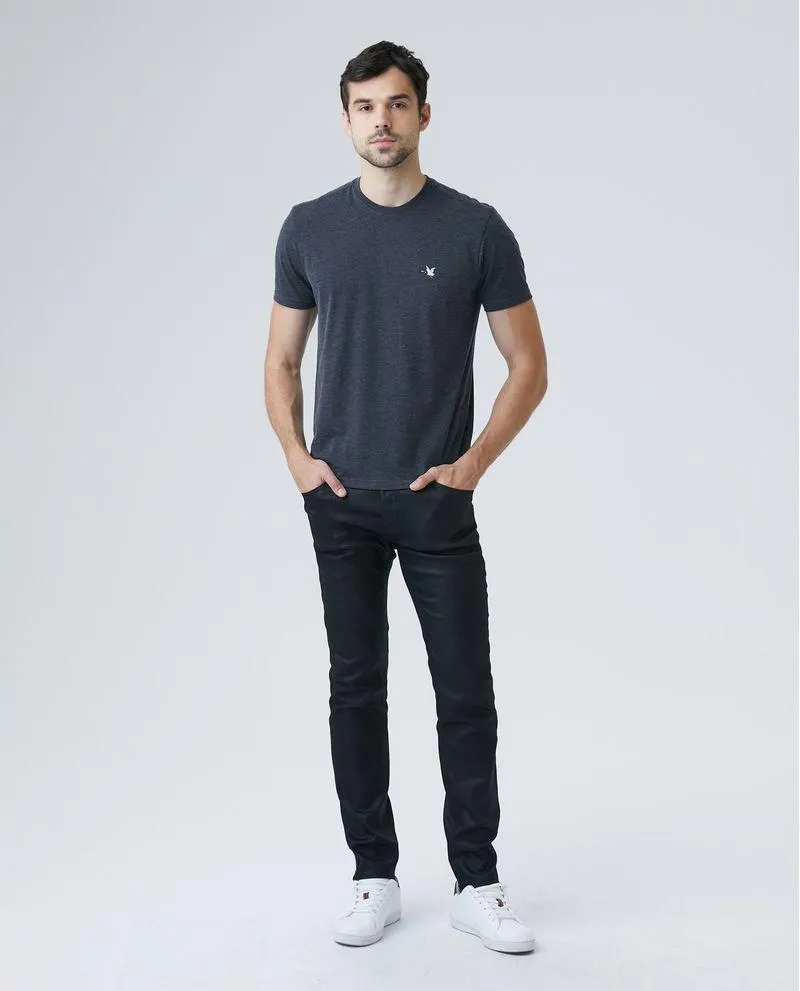 Jean de Hombre Super Slim Fit, Rider, Bota Super Slim - Negro Brillante