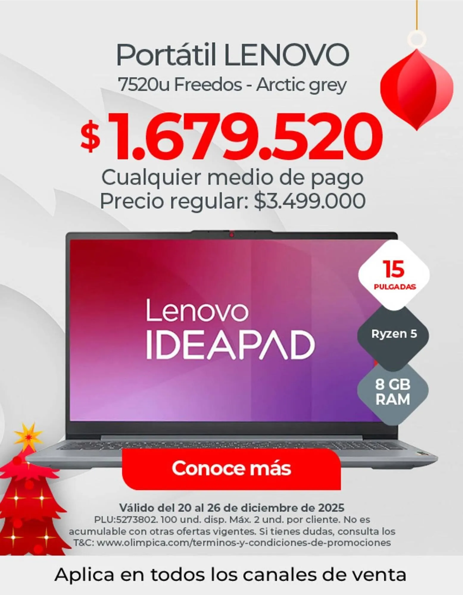 Catalogo de Catálogo Olímpica 20 de diciembre al 26 de diciembre 2025 - Pag 1