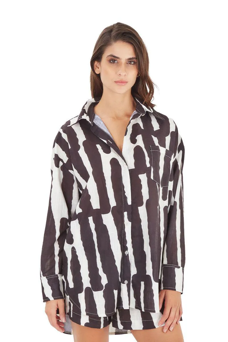 Camisa arte de soñar negro Rosewood