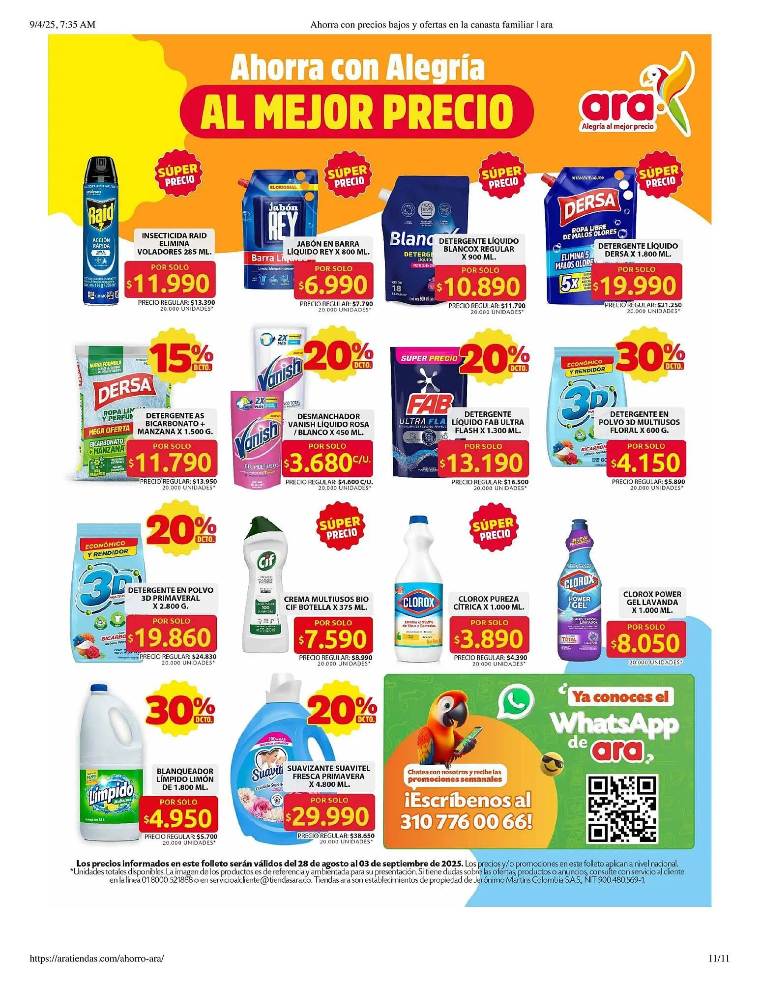 Catalogo de Catálogo Ara 4 de septiembre al 5 de septiembre 2025 - Pag 11