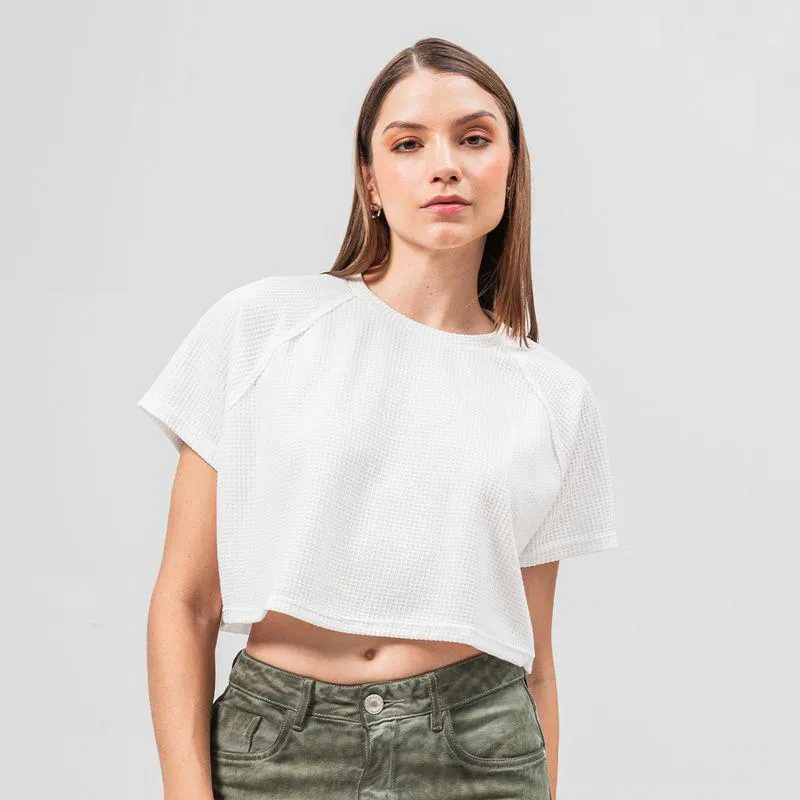 Camiseta Amplia Corta Manga Corta Roju