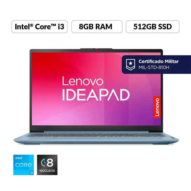 LENOVO IDEAPAD SLIM 3 15IAN8 INTEL CORE I3-N305 8GB RAM LPDDR5 512GB SSD