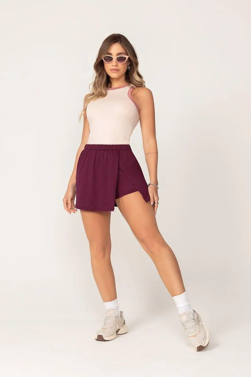 FALDA SHORT CORTA Morado