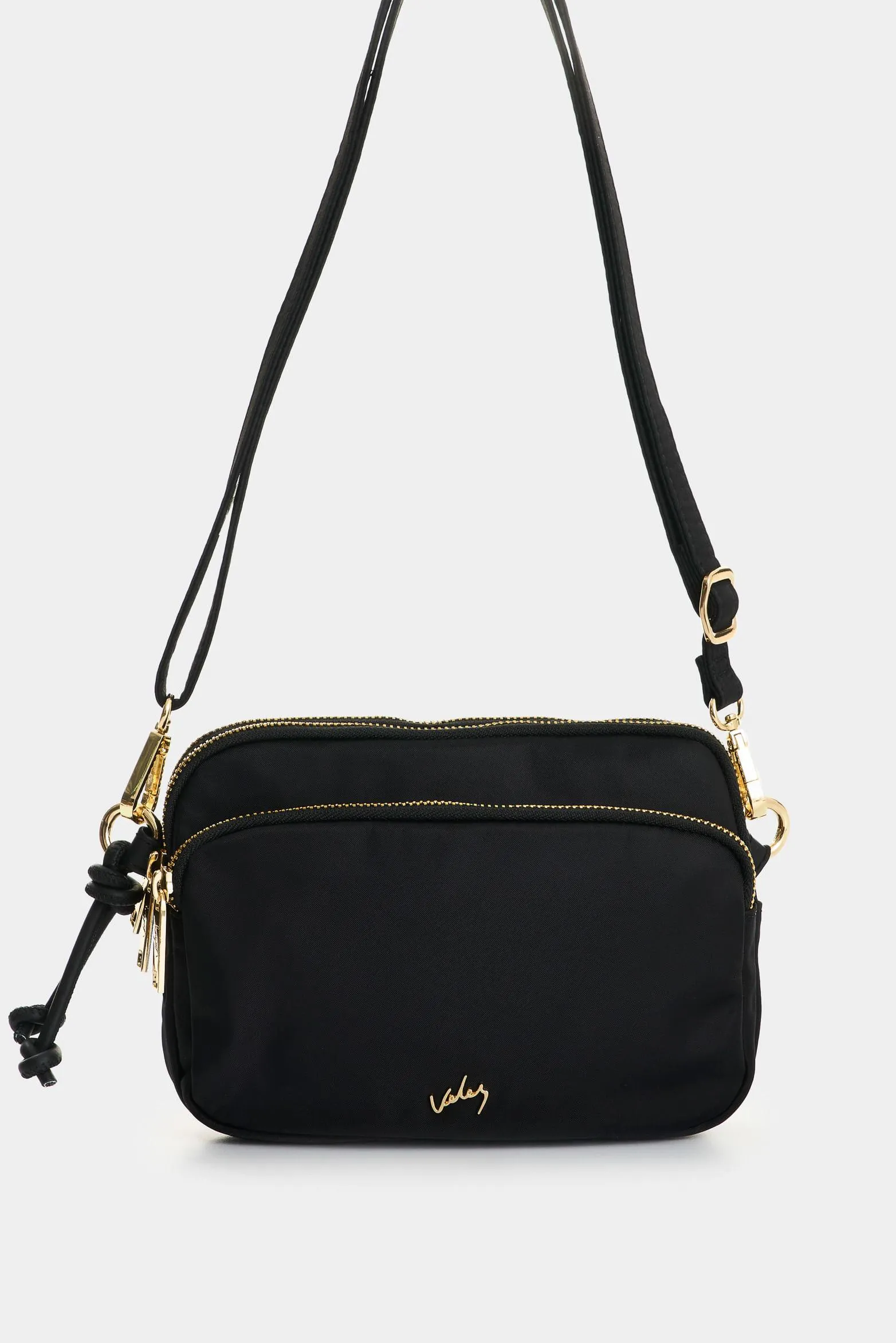 Manos libres en lona y cuero para mujer Tabata