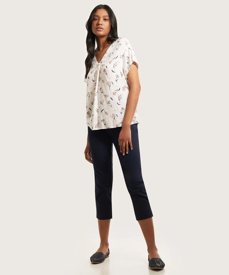 Pantalon Capri Unicolor