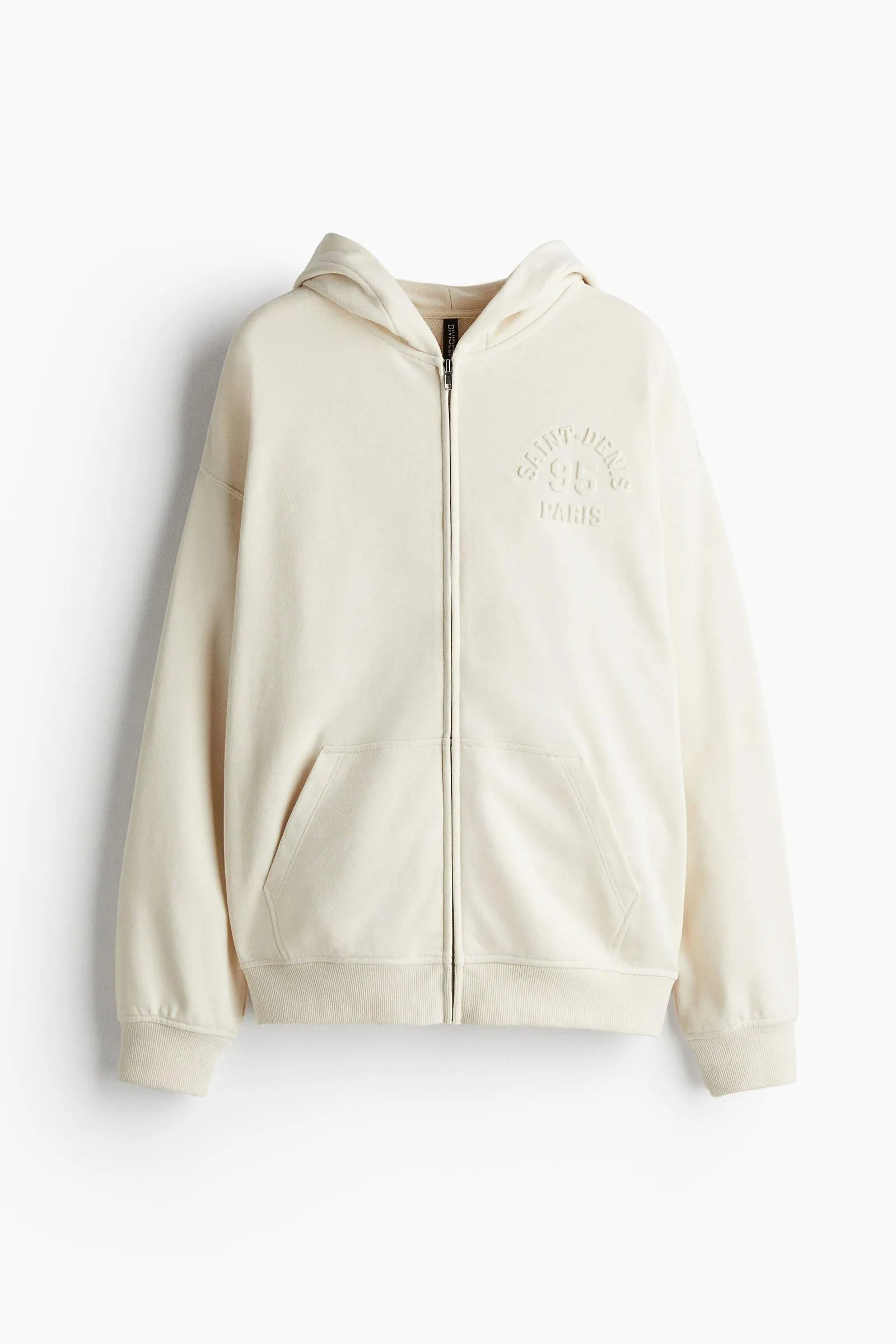 Hoodie oversize con cremallera