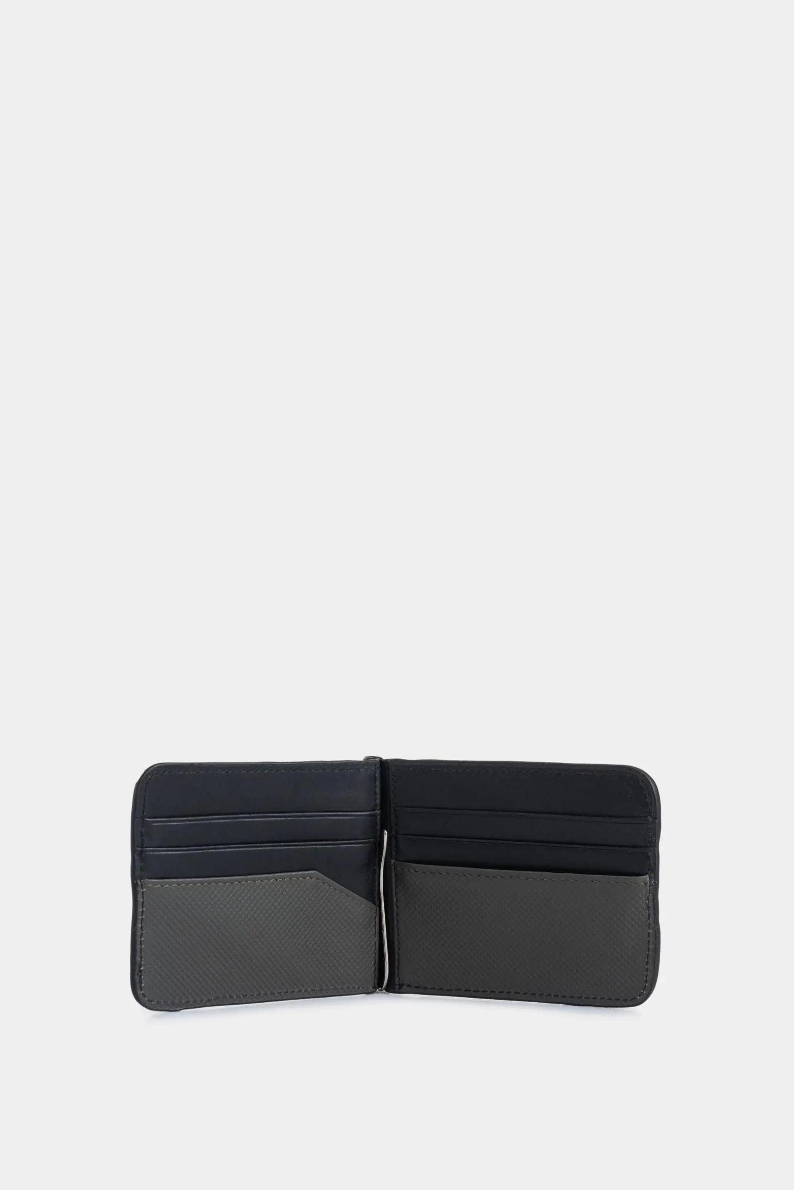 Porta billetes de cuero contrastes