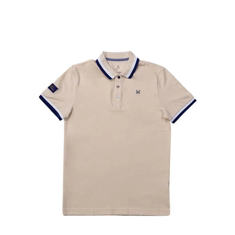 Camiseta polo capitanejo beige Tierra Arriba