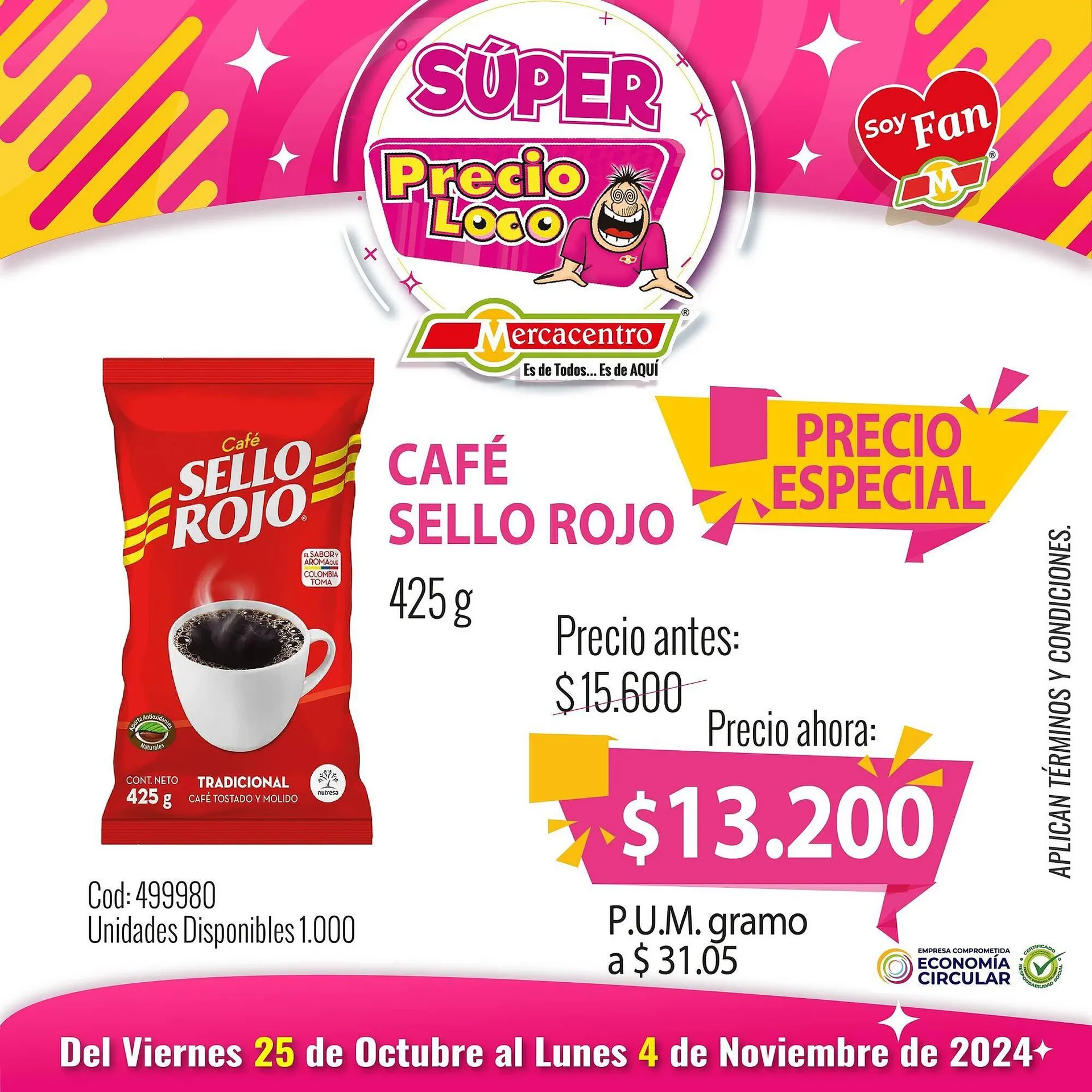 Catalogo de Catálogo MercaCentro 30 de octubre al 4 de noviembre 2024 - Pag 1