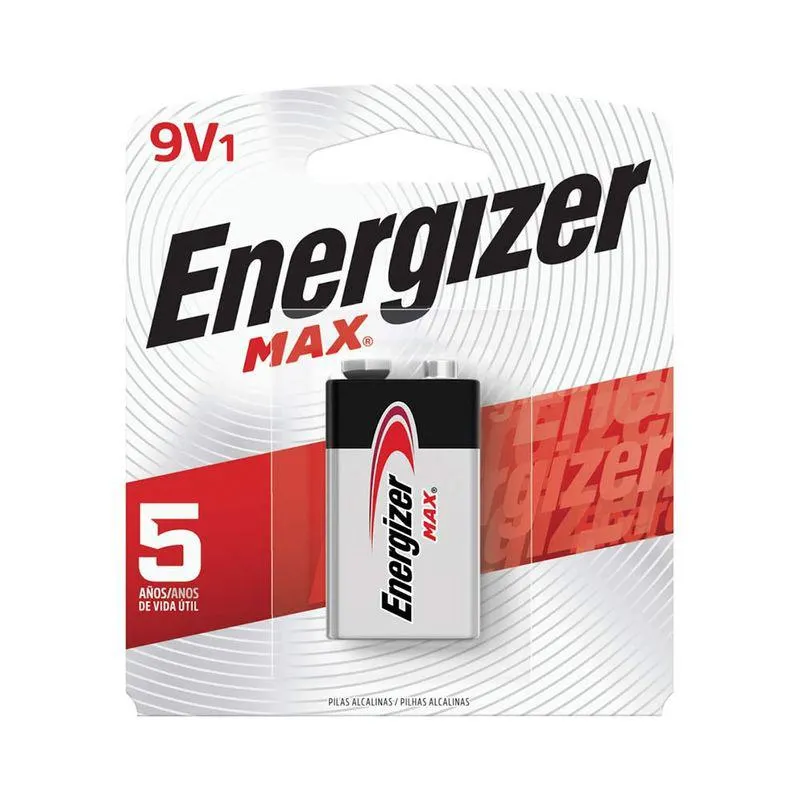 Pila Alcalina 9V Energizer Max x1 und