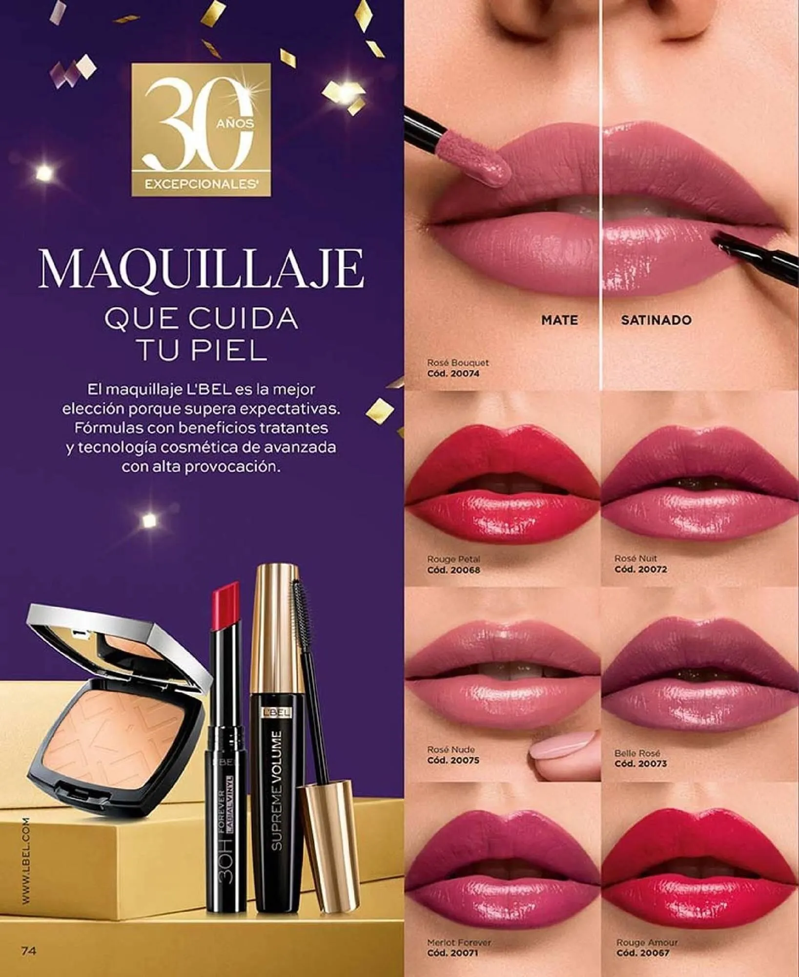 Catalogo de Catálogo L'bel 25 de marzo al 30 de abril 2025 - Pag 74