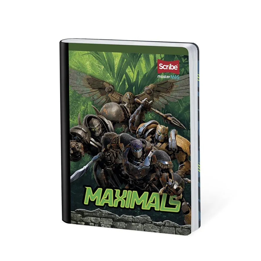 Cuaderno Cosido Transformers 100 Hojas Cuadros