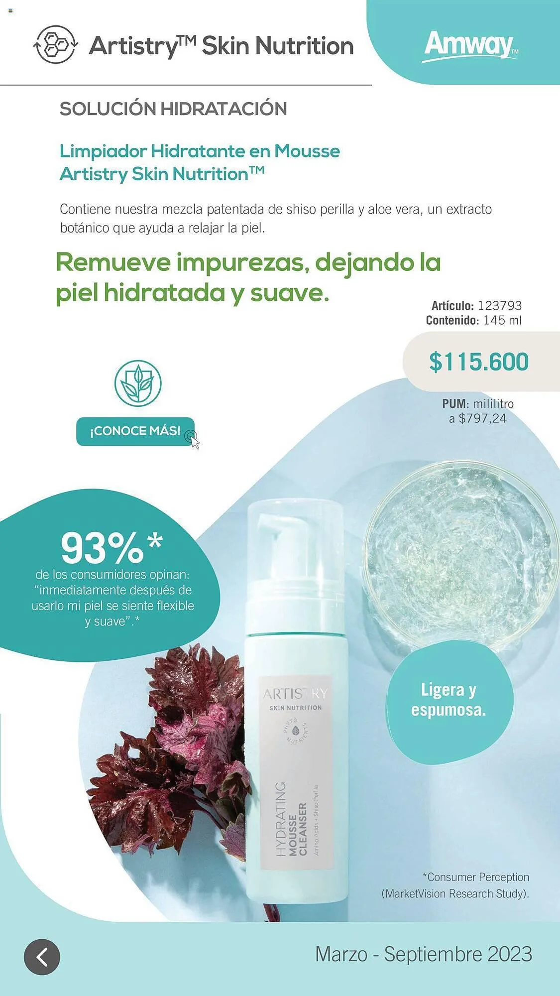 Catalogo de Catálogo Amway 31 de marzo al 1 de septiembre 2023 - Pag 10