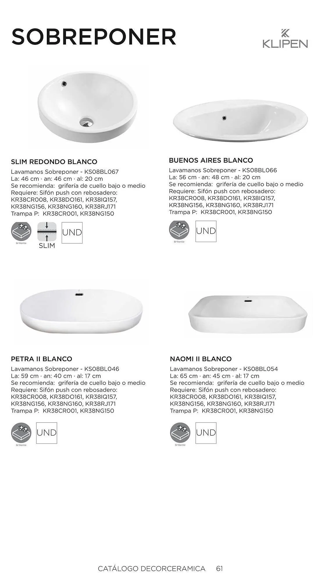 Catalogo de Catálogo Decorceramica 6 de noviembre al 6 de mayo 2025 - Pag 61