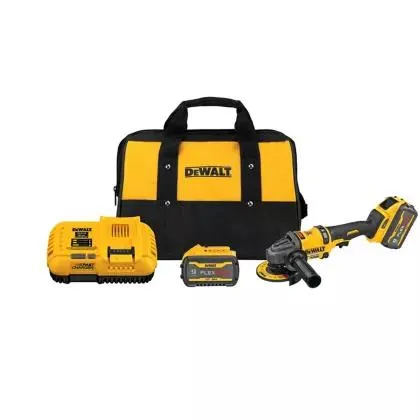 Pulidora 60V BRUSHLESS de 4-1/2Pulg + 2 Baterías DEWALT