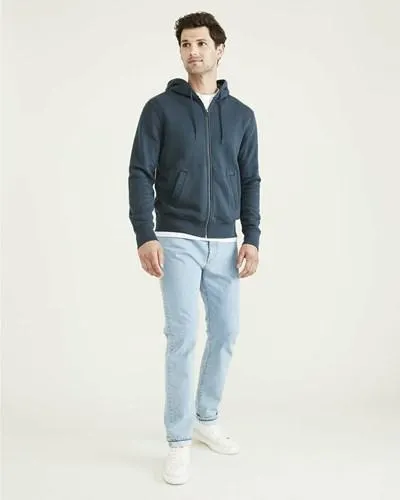 Sudaderas Dockers Deporte Full Zip Hoodie,Regular Fit Hombre Verde | DLSMR3514
