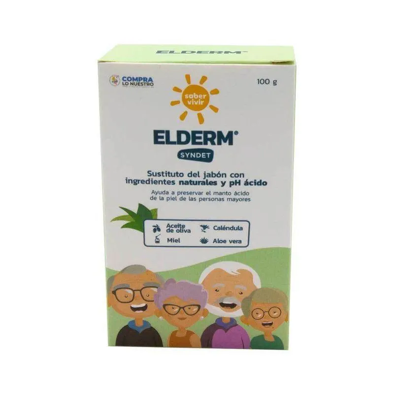Elderm Syndet Barra Limpiadora 100Grs