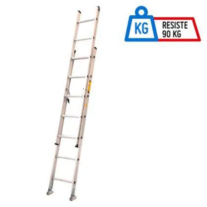Escalera 4.27mt 14 Pasos Extensión Aluminio 90kg TIII