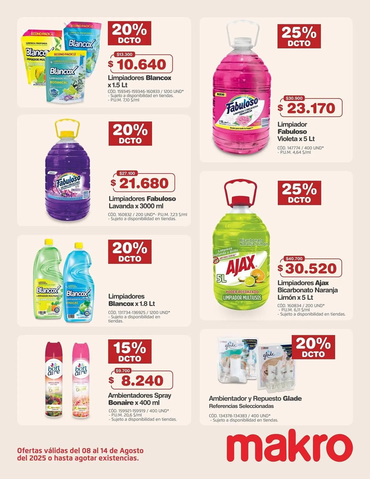 Catalogo de Catálogo Makro 8 de agosto al 14 de agosto 2025 - Pag 20