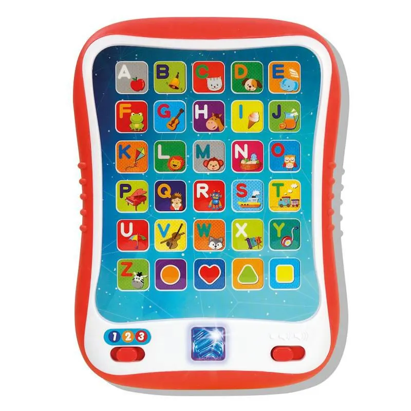 Tablet interactiva de aprendizaje para bebé WINFUN, Realiza luces y sonidos, partir de los 12 meses (incluye pilas)