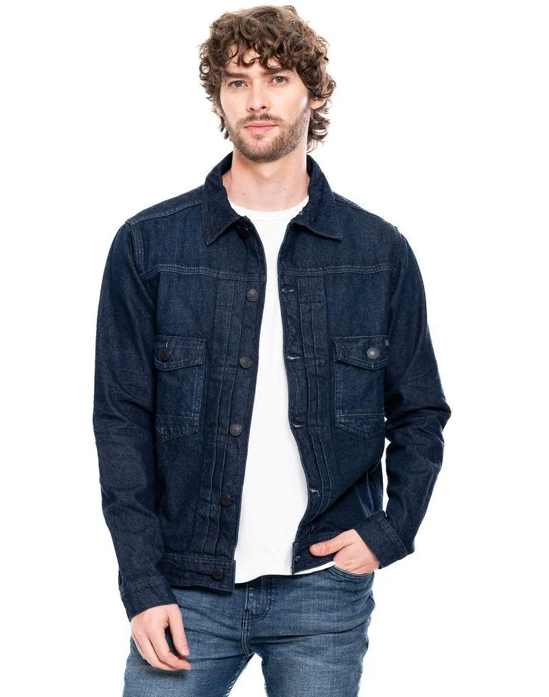 Chaqueta Trucker Con Bolsillos