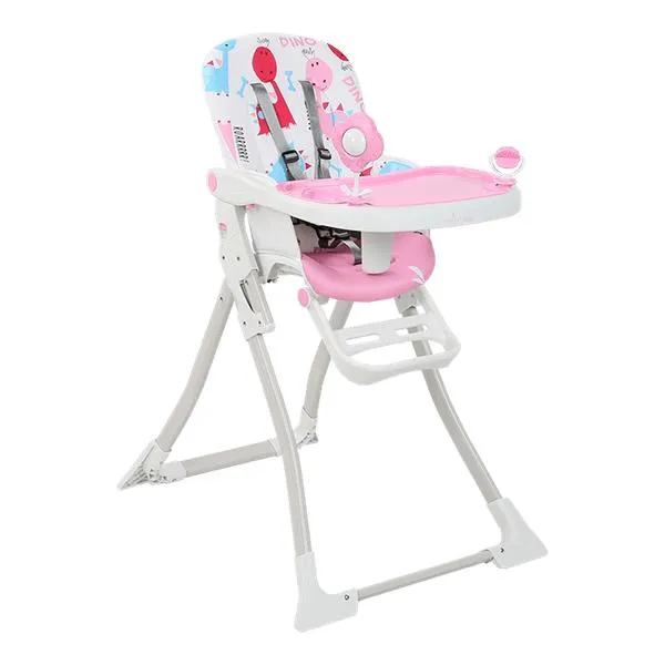 Silla Comedor Bebé Monaco Rosado - Premium Baby
