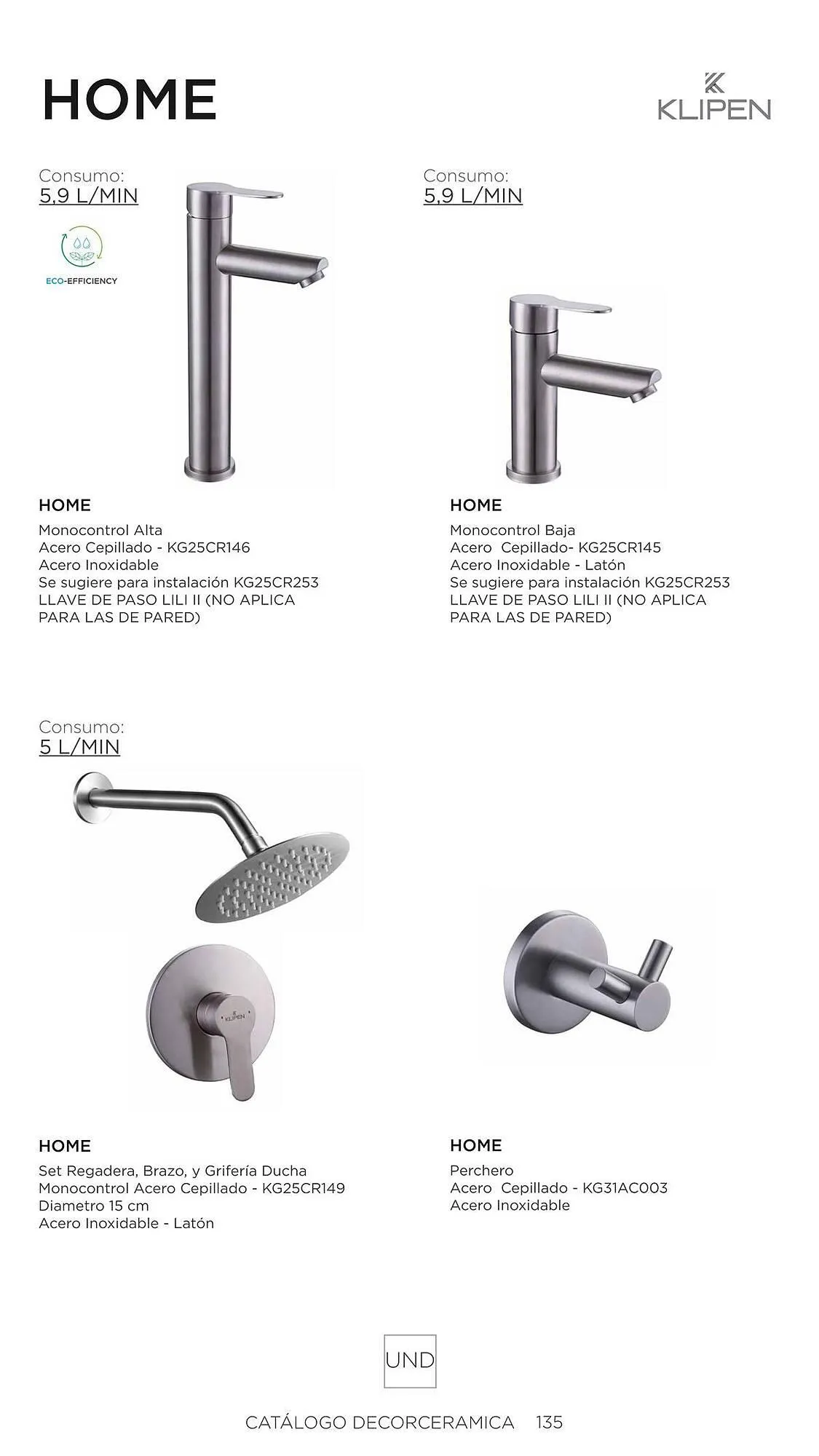 Catalogo de Catálogo Decorceramica 6 de noviembre al 6 de mayo 2025 - Pag 135