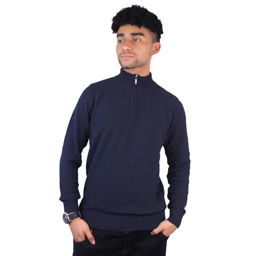 Suéter Cuello Alto Lec Lee Azul