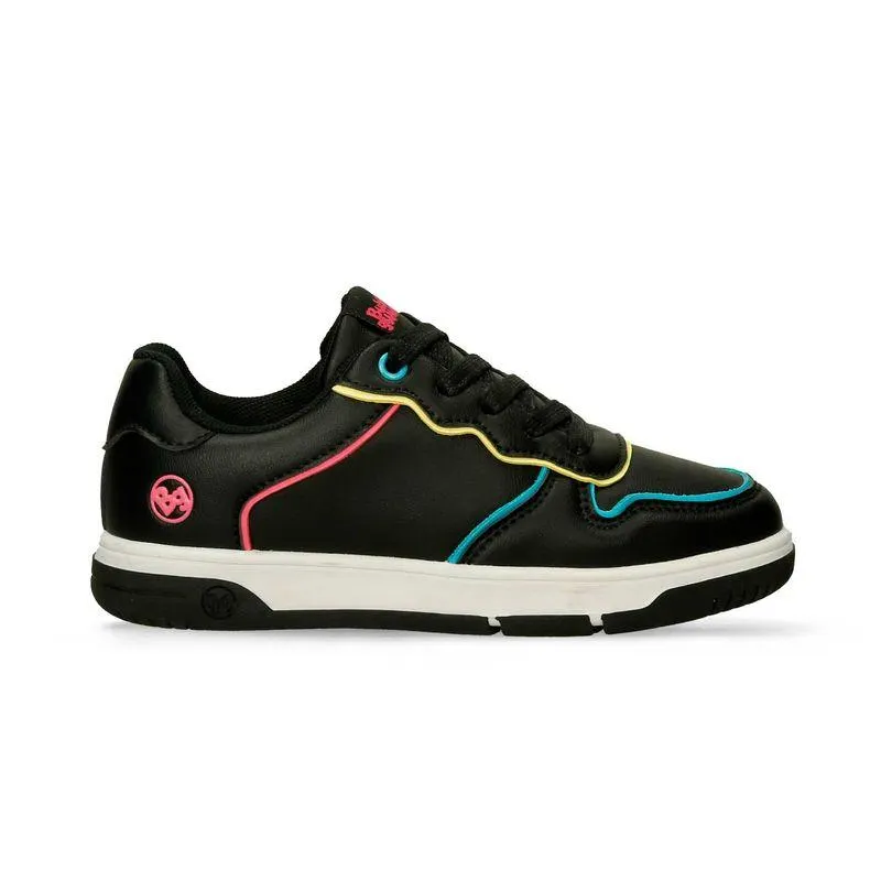 Tenis Casuales Negro Bubblegummers Quimon Niña