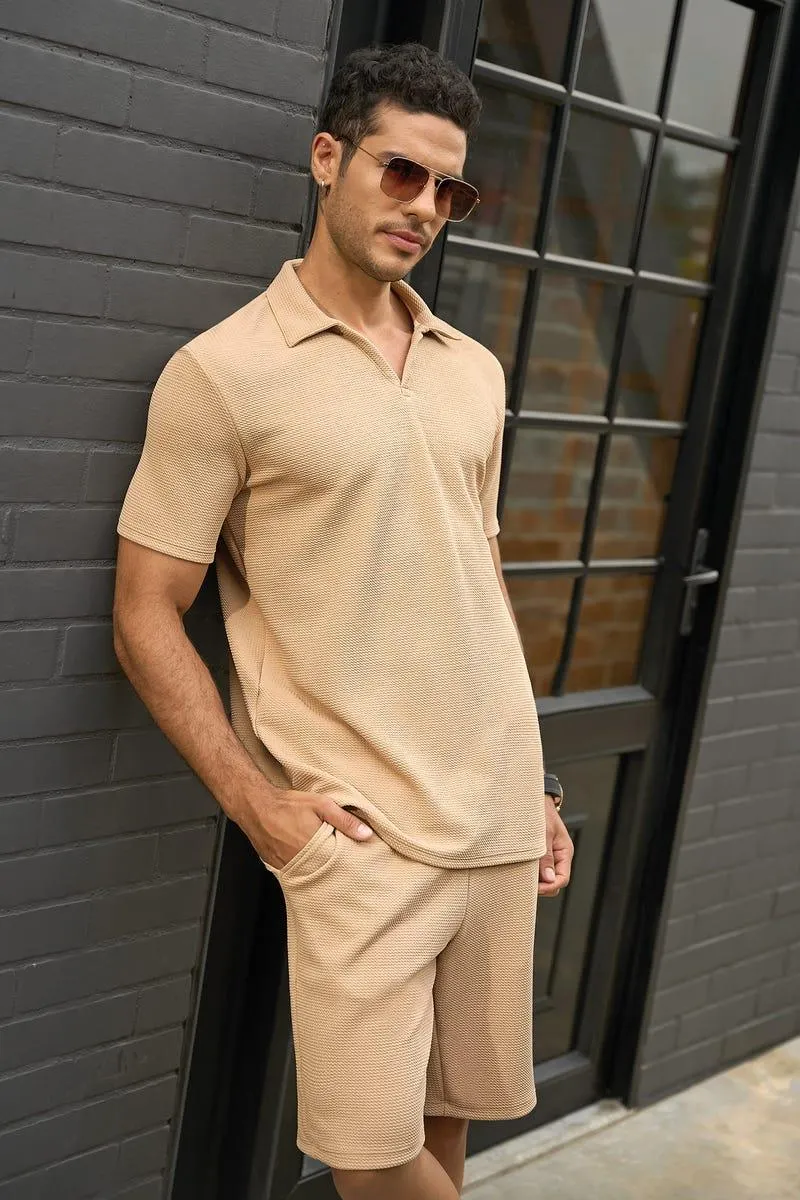 CONJUNTO X 2 POLO-BERMUDA marron