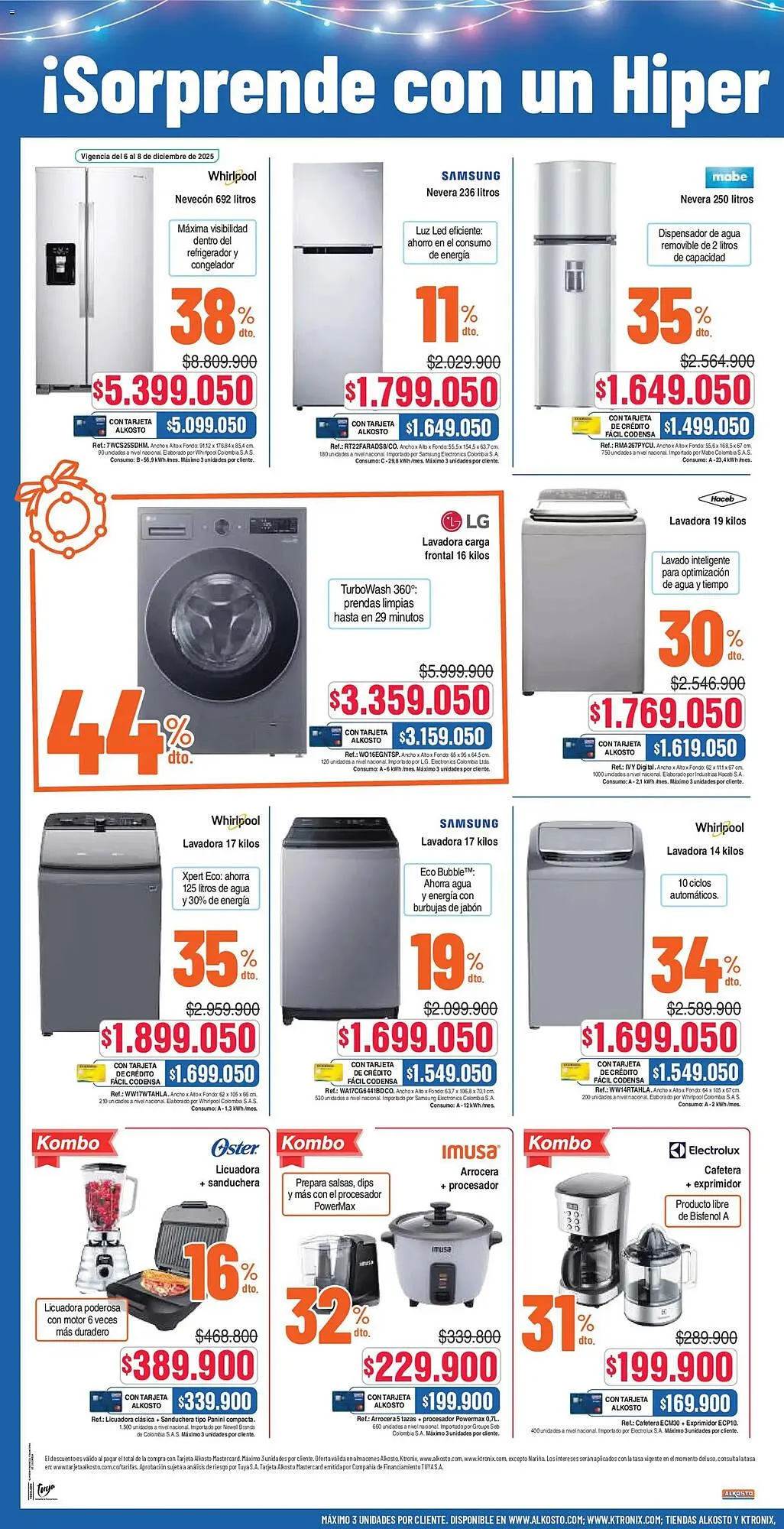 Catalogo de Catálogo Alkosto 6 de diciembre al 13 de diciembre 2025 - Pag 8