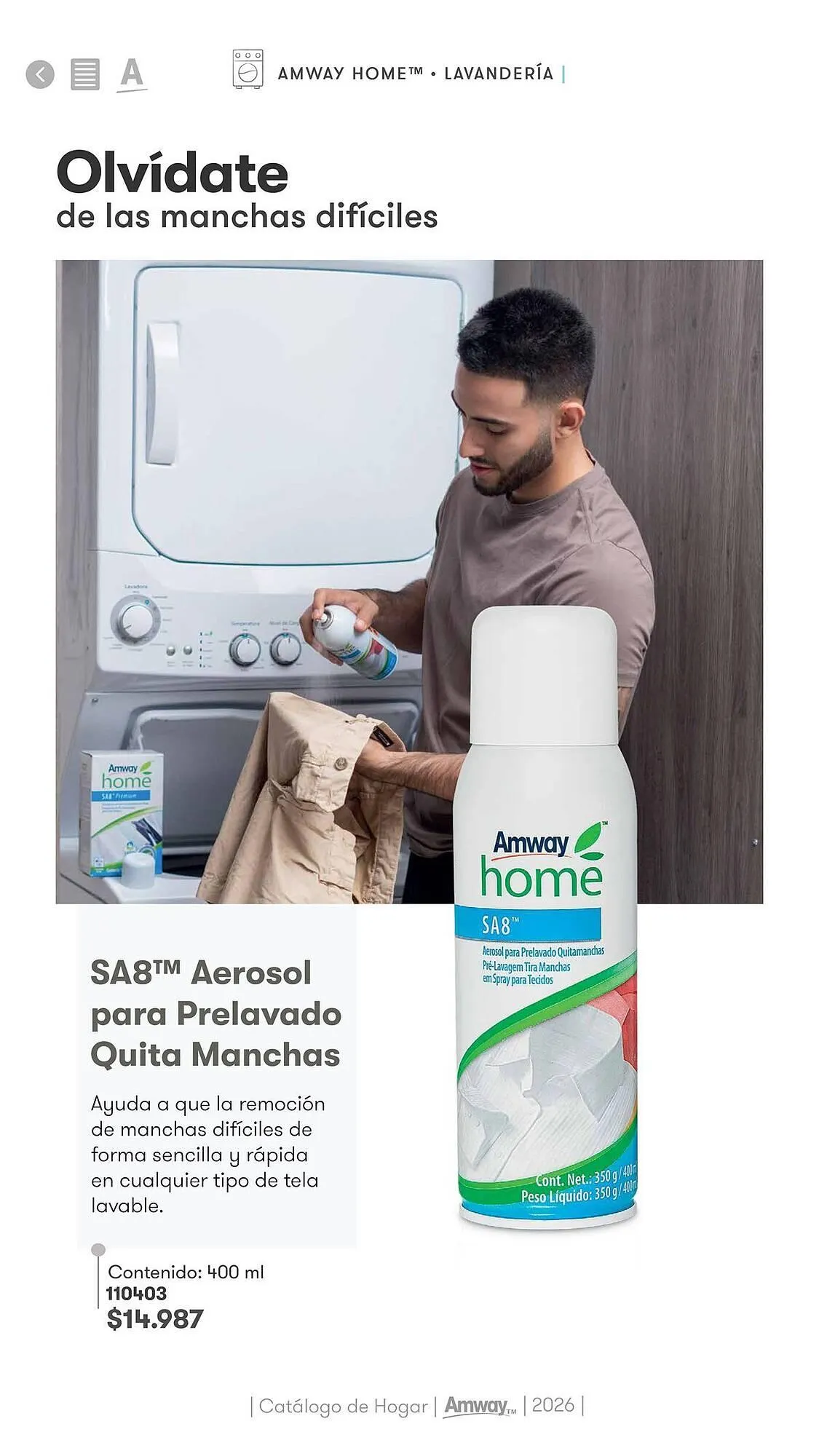 Catalogo de Catálogo Amway 26 de marzo al 31 de diciembre 2026 - Pag 8