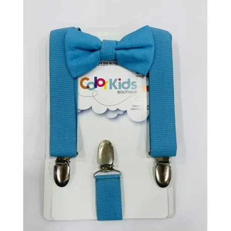 SET DE CARGADERAS Y CORBATIN AZUL