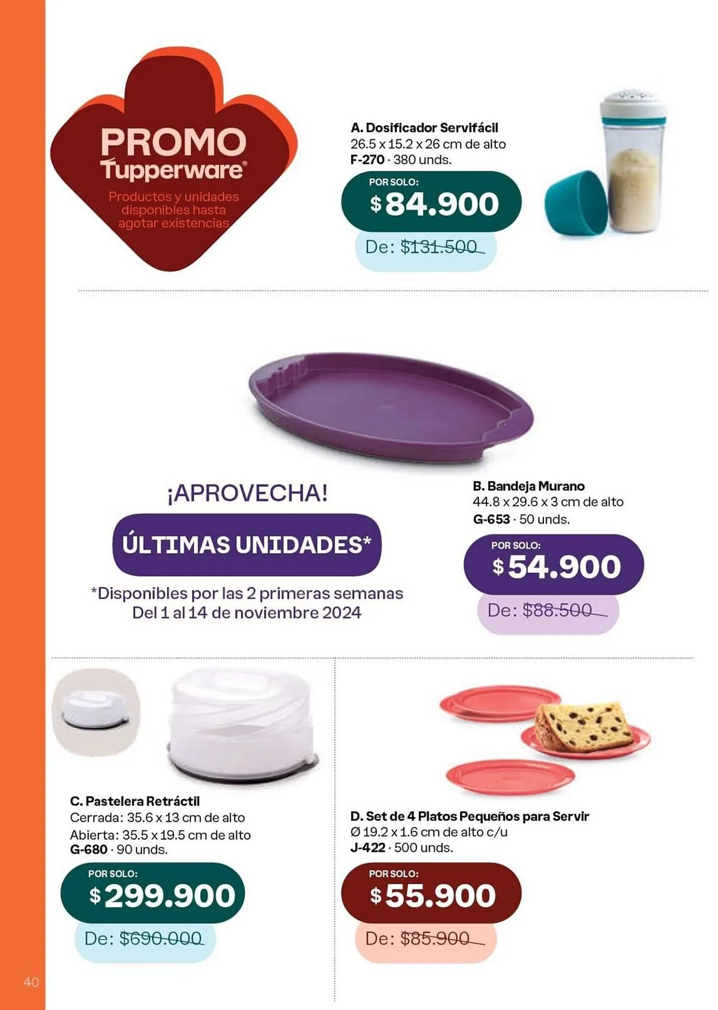 Catalogo de Catálogo Tupperware 19 de noviembre al 31 de diciembre 2024 - Pag 40