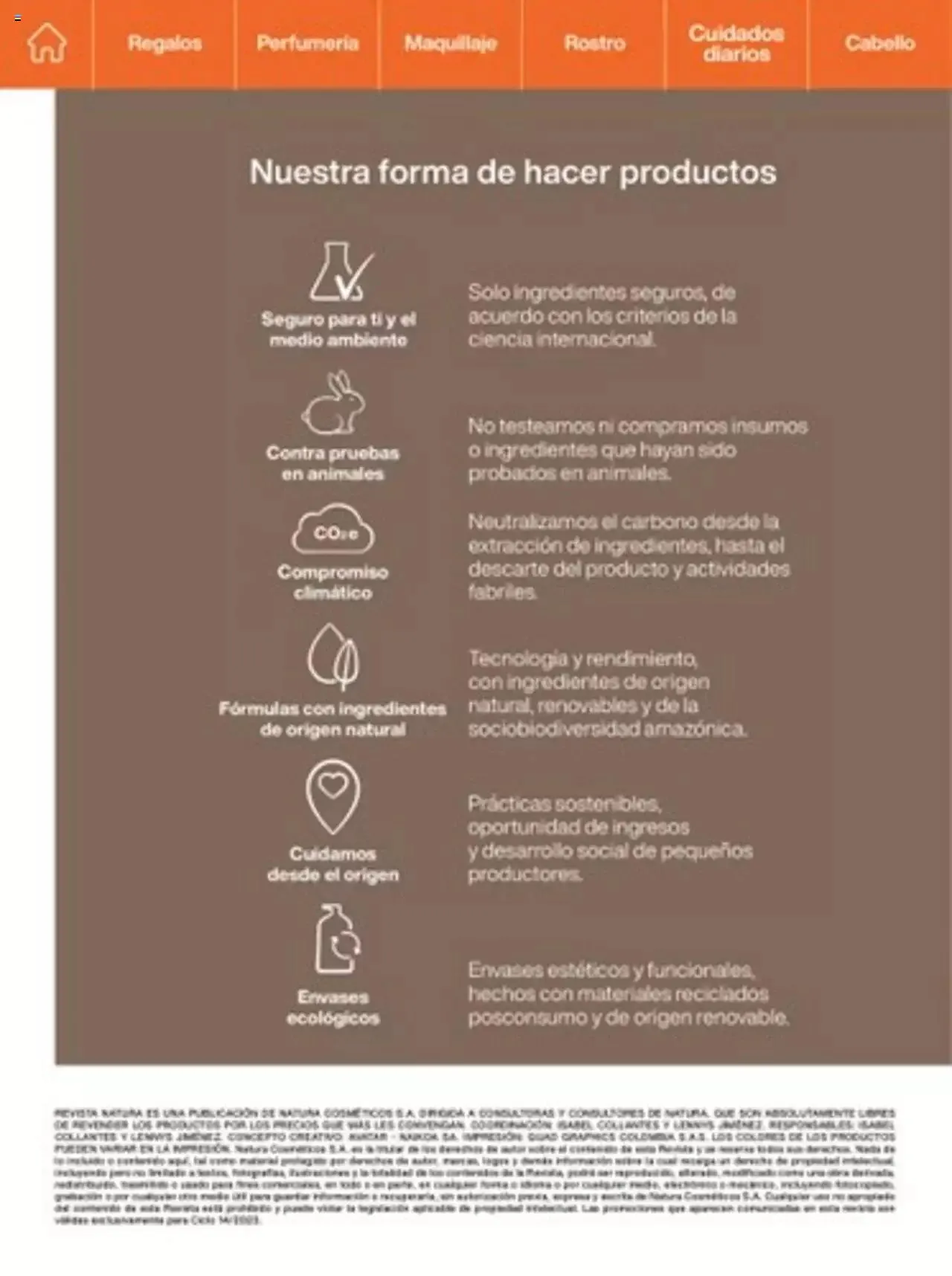 Catalogo de Natura - C14 Nueva Bruma Hidra Fix y Primer Facial FPS 40 1 de octubre al 31 de diciembre 2023 - Pag 132