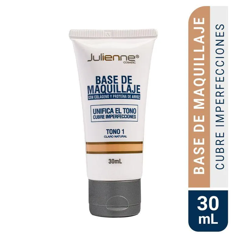 Base Maquillaje Julienne Tono 1 Claro Frasco X 30 Ml
