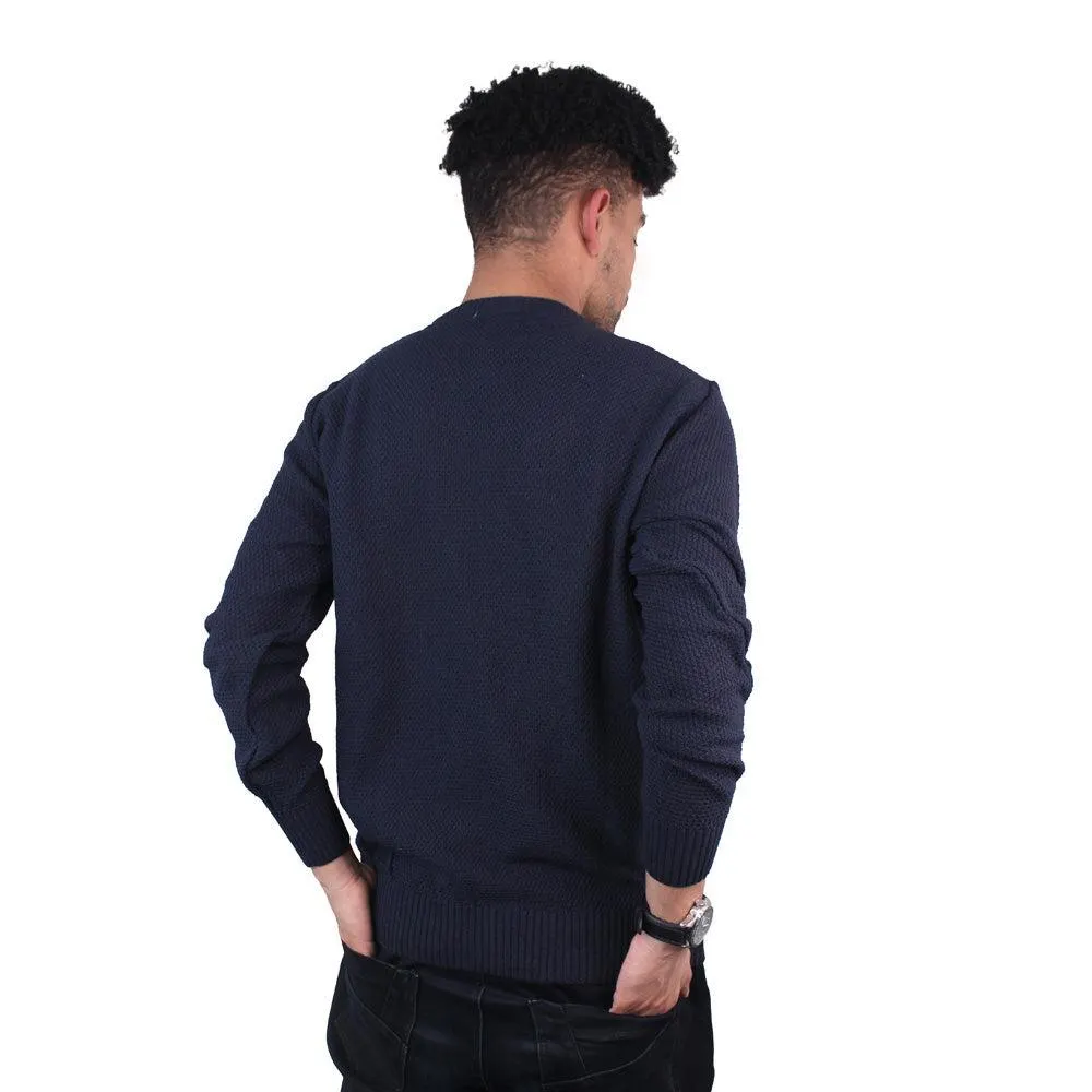 Suéter Cuello Redondo Lec Lee Azul