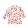 Blusa manga larga flores para bebé niña