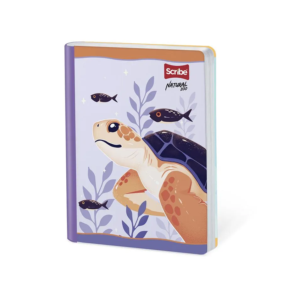 Cuaderno Cosido Natural Zoo 100 Hojas Cuadros