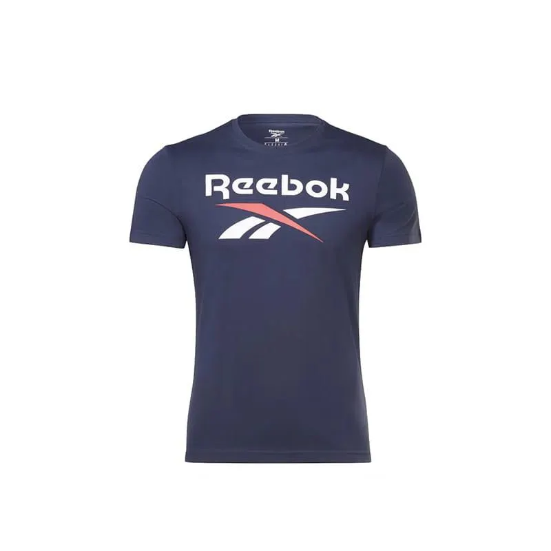 Camiseta Reebok Training Hombre Ri Big Logo Azul